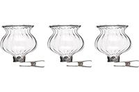 Mica Decorations Vaasjes - 3 stuks - met clip - 6 x 4 cm - thumbnail