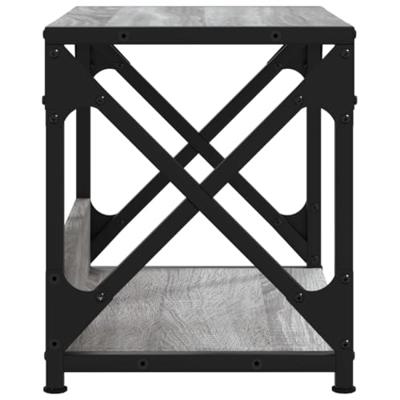 Printerstandaard 44x26x31,5 cm bewerkt hout grijs sonoma eiken Printerstandaard 44x26x31,5 cm bewerkt hout grijs sonoma eiken