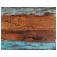 Tafelblad rechthoekig 25-27 mm 70x90 cm massief gerecycled hout - thumbnail