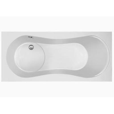 Plieger Ligbad met Geïntegreerd Douchegedeelte Space Acryl 180x80x46 cm Wit
