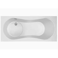 Plieger Ligbad met Geïntegreerd Douchegedeelte Space Acryl 180x80x46 cm Wit - thumbnail