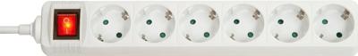 Lindy 73103 Binnen 6AC outlet(s) Wit power uitbreiding
