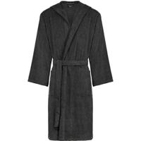Cawö Cawo Heren Home Badjas met Capuchon Uni 5623 L basalt - thumbnail