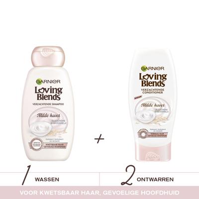 Garnier Loving Blends Milde Haver shampoo - 6 x 300 ml - voordeelverpakking