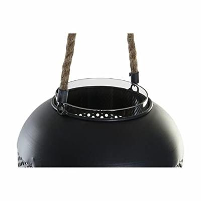 Lykta DKD Home Decor Bruin Zwart Metaal Kristal Touw Loft 22 x 22 x 43 cm Lykta DKD Home Decor Bruin Zwart Metaal Kristal Touw Loft 22 x 22 x 43 cm