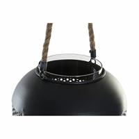 Lykta DKD Home Decor Bruin Zwart Metaal Kristal Touw Loft 22 x 22 x 43 cm - thumbnail