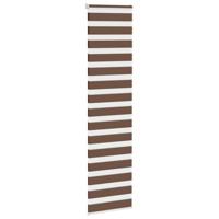 Zebra rolgordijn 55x200 cm stofbreedte 50,9 cm polyester bruin - thumbnail