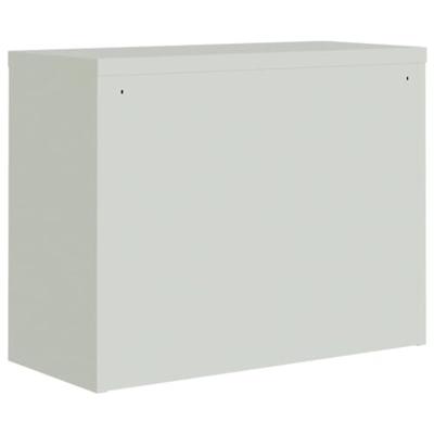 Archiefkast 90x40x70 cm staal lichtgrijs