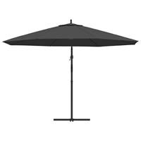 Zweefparasol met aluminium paal 350 cm antracietkleurig - thumbnail