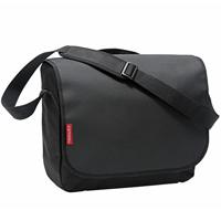 Newlooxs New looxs messenger cameo schoudertas - zwart, polyester, klittenband, 12l, 38x29x11cm, waterafstotend - thumbnail