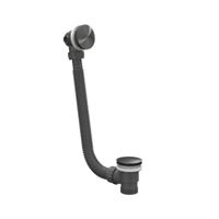 IVY Badoverloop - Vulcombinatie met Sifon - Geborsteld RVS 316 Carbon Black PVD - thumbnail