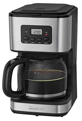 Clatronic ES 3643 Espressomachine met filterhouder Zwart, RVS 850 W Met kopverwarmer, Met melkopschuimer