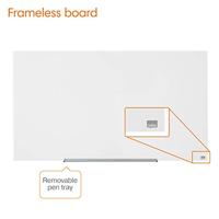 Nobo Diamond Glasbord (1264x711) wit, magnetisch - thumbnail