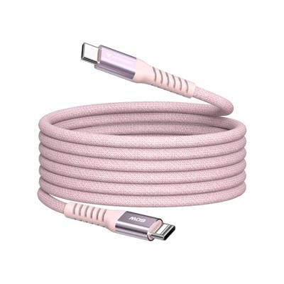 Verbatim Sync & Charge 60 W oplaadkabel USB C PD 3.0, USB C naar USB-C kabel 120 cm, snellaadkabel, compatibel met iPhone 16 Pro Max, iPhone 15, Samsung, MacBook Air, iPad, Pixel 9, robuust, roze