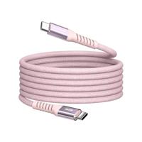 Verbatim Sync & Charge 60 W oplaadkabel USB C PD 3.0, USB C naar USB-C kabel 120 cm, snellaadkabel, compatibel met iPhone 16 Pro Max, iPhone 15, Samsung, MacBook Air, iPad, Pixel 9, robuust, roze - thumbnail