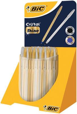 Bic balpen Cristal Shine, display met 40 stuks