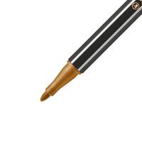 STABILO Pen 68 metallic, premium viltstift, goud, per stuk - thumbnail