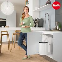 Hailo 3555-001 Compact-Box M Prullenbak 15L Wit - thumbnail