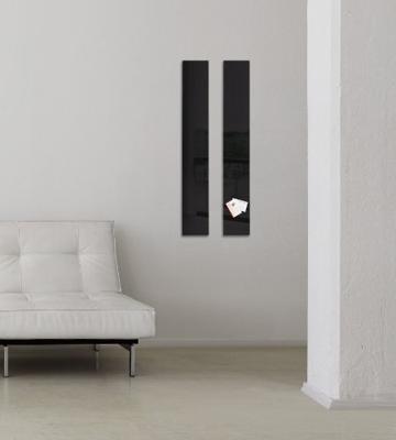Sigel SI-GL100 Glasmagneetbord Artverum 120x780x15mm Zwart - thumbnail