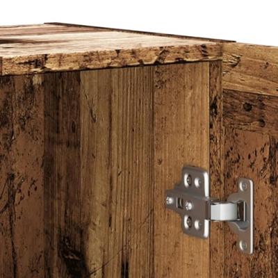 Dressoir 120x30,5x70 cm bewerkt hout oud houtkleurig Dressoir 120x30,5x70 cm bewerkt hout oud houtkleurig