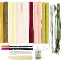 Creativ Company Hobbyset crepepapier bloemen boeket - thumbnail