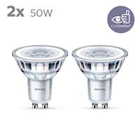 Philips 4,6W - GU10 - 2700K - 355 lumen set van 2 929001215218 - thumbnail