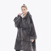 Original Hoodie deken donker grijs - thumbnail