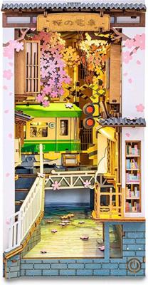 Robotime Sakura Densya BookNook DIY bouwpakket Houten Modelbouw