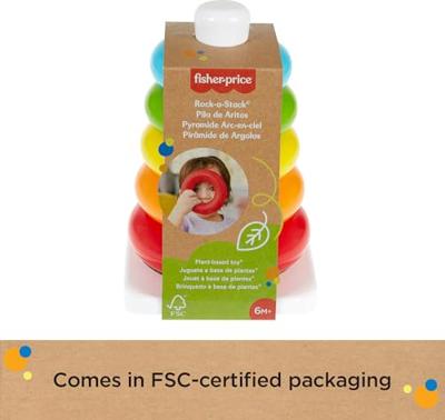 Fisher Price Kleurenringpiramide - Eco Fisher Price Kleurenringpiramide - Eco