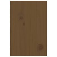 Monitorstandaard 81x20x30 cm massief grenenhout honingbruin - thumbnail