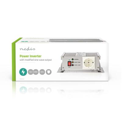 Nedis PIMS600W12 Stroomomvormer Gemodificeerde Sinusgolf 12 V Dc - 230 V Ac 600 W 1x Schuko-uitgang - thumbnail