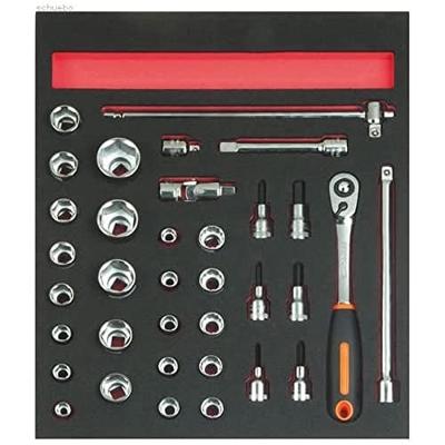 Bahco Foaminlay Fit&Go 2/3 met doppen en toebehoren 1/2" - 35-delig - FF1F2201