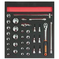 Bahco Foaminlay Fit&Go 2/3 met doppen en toebehoren 1/2" - 35-delig - FF1F2201 - thumbnail