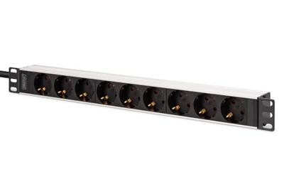 Digitus DN-95440 19 inch 19inch-patchkast Geaarde contactdoos Incl. 2 metalen houders Zilver, Zwart Digitus DN-95440 19 inch 19inch-patchkast Geaarde contactdoos Incl. 2 metalen houders Zilver, Zwart