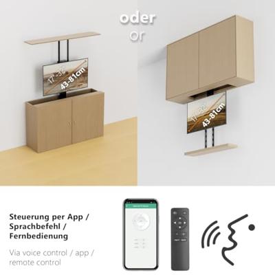 My Wall TV-beugel 43,2 cm (17) - 81,3 cm (32) Besturing via app, Met elektromotor My Wall TV-beugel 43,2 cm (17) - 81,3 cm (32) Besturing via app, Met elektromotor