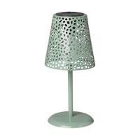 Solar tuinlamp op voet - groen - ø13x28 cm - thumbnail