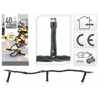 Buiten Ledverlichting 40 Led - Warm White, 300cm