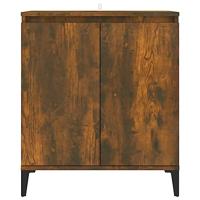 Dressoir 60x35x70 cm bewerkt hout gerookt eikenkleurig - thumbnail