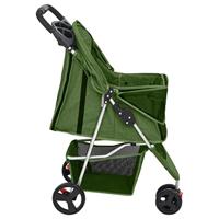 Hondenwagen inklapbaar 80x46x98 cm oxford stof groen - thumbnail