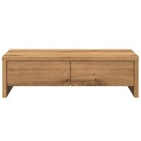 Monitorstandaard met lades 50x27x15 cm hout artisanaal eiken - thumbnail