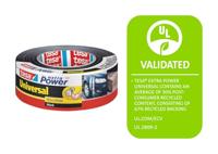tesa extra Power® UNIVERSAL 56388 Textieltape Zwart (l x b) 25 m x 50 mm 3 stuk(s) - thumbnail