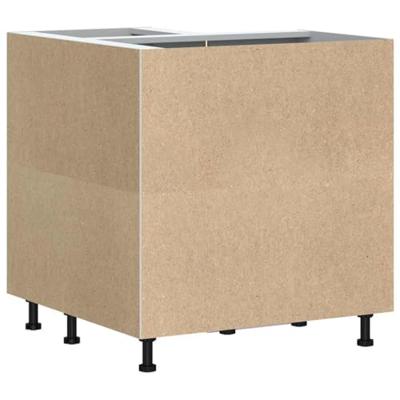 Keuken hoekonderkast "Porto" bewerkt hout zwart