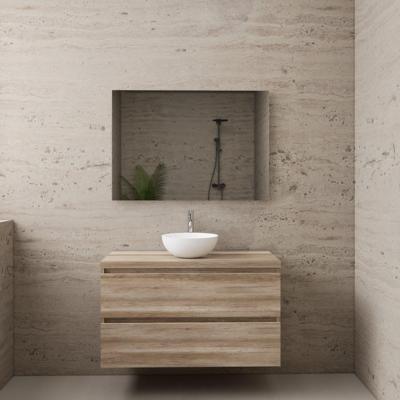 ACTIE BWS Badmeubel | Paris | Canyon Oak | 100 cm | met topplaat ACTIE BWS Badmeubel | Paris | Canyon Oak | 100 cm | met topplaat