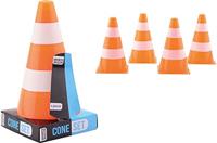 Sports Active oranje witte pylonnen, 4st. - thumbnail