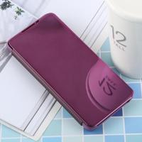 PU galvaniseren spiegel horizontale Flip lederen case voor Galaxy S10 Plus met houder (paars) - thumbnail