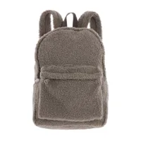 Unique Living rugzak teddy 32x24x8cm taupe - thumbnail