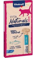 VITAKRAFT Vita Naturals Liquid Salmon - Kattensnoepje - 5 x 15g - thumbnail
