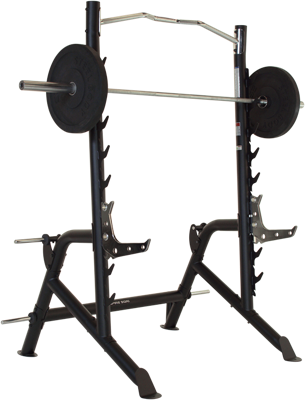 Inspire Squat Rack met optrekstang en verstelbare safeties Inspire Squat Rack met optrekstang en verstelbare safeties