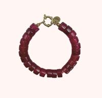 Bonnie Studios Phil burgundy armband - thumbnail