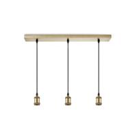 Light depot - hanglamp pendel Vintage 3L Beam - brons - Outlet - thumbnail